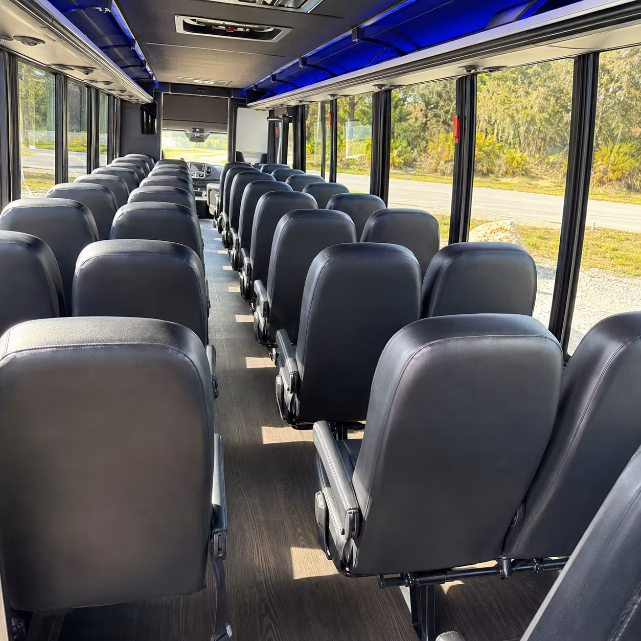 25 passenger minibus interior