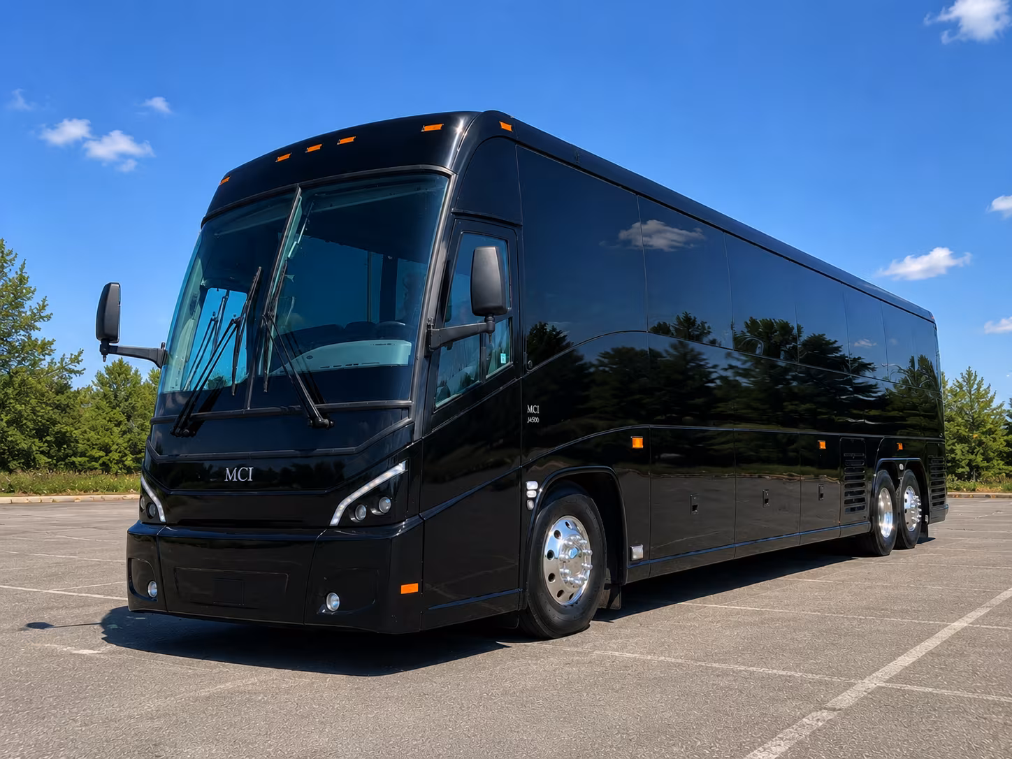 charter buses for corporate events at the suburban collection showplace