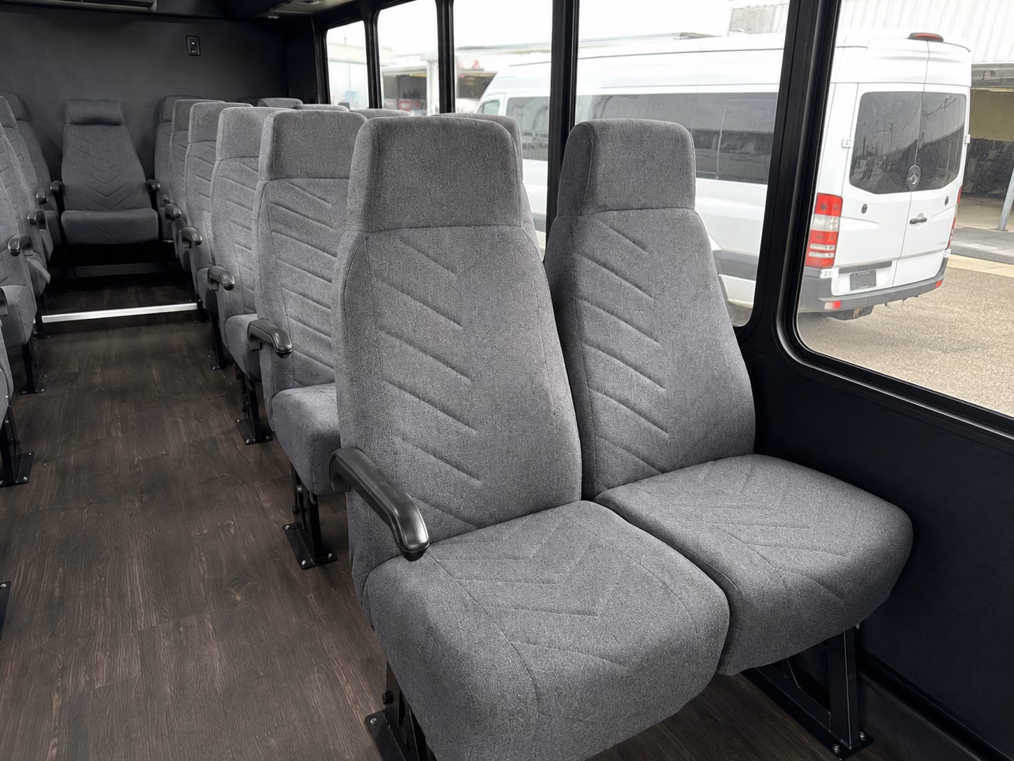 sterling heights 15 passenger minibus interior