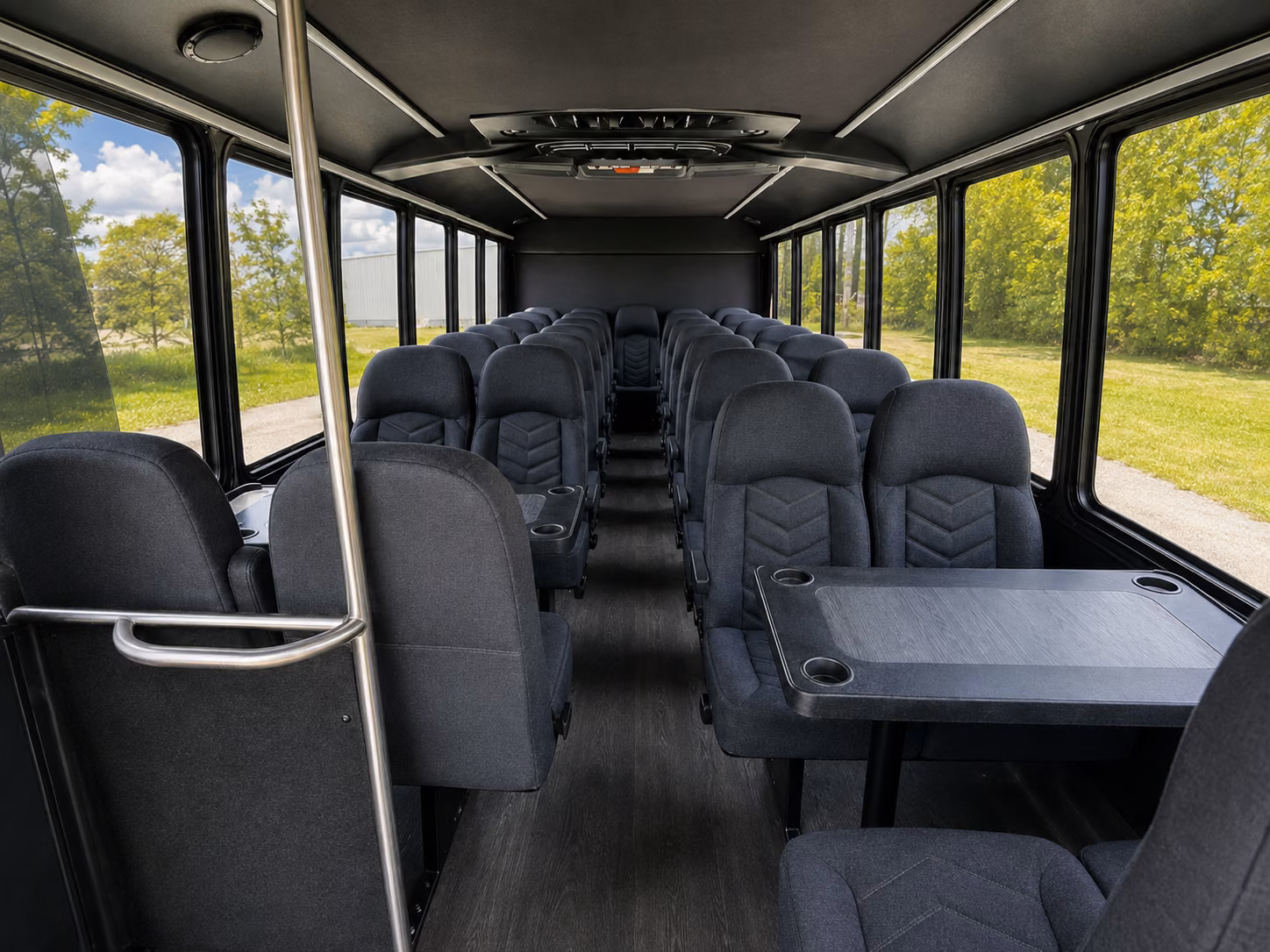sterling heights 18 passenger minibus inside