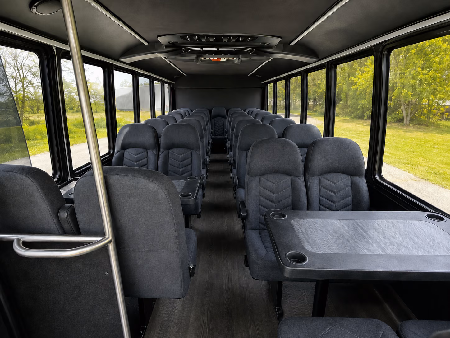 sterling heights 20 passenger minibus inside