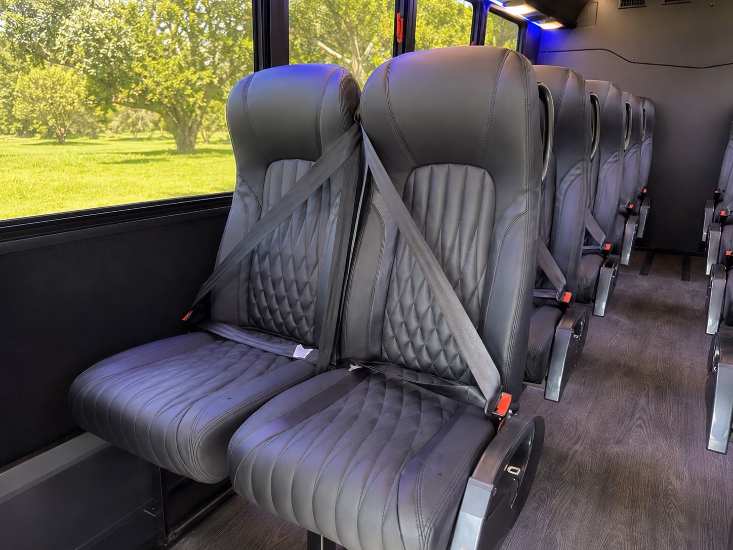 sterling heights 20 passenger minibus interior