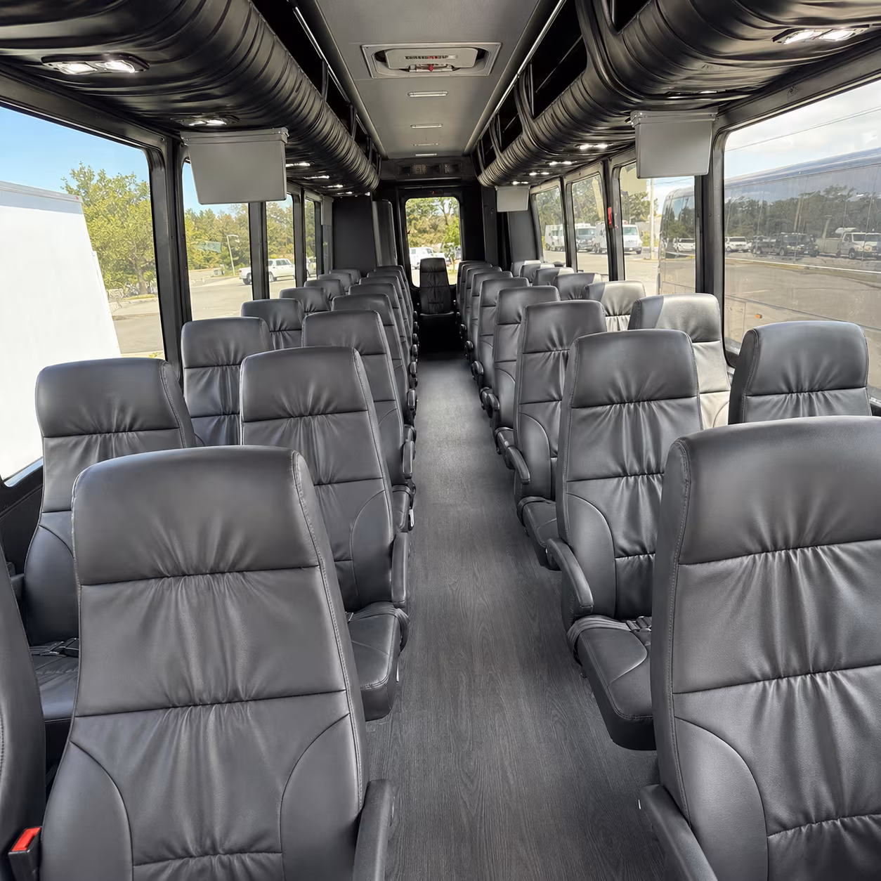 sterling heights 30 passenger minibus inside