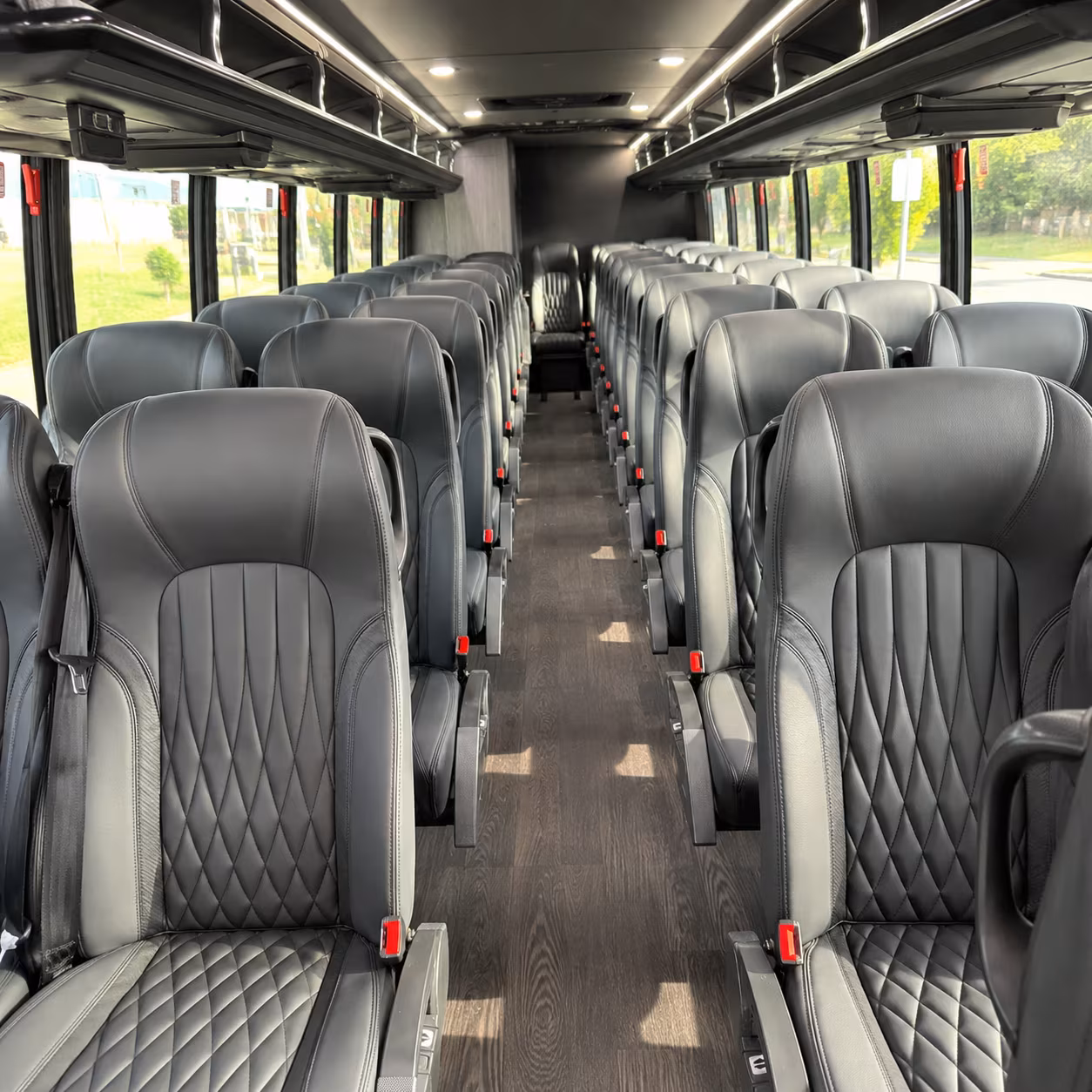 sterling heights 35 passenger minibus inside