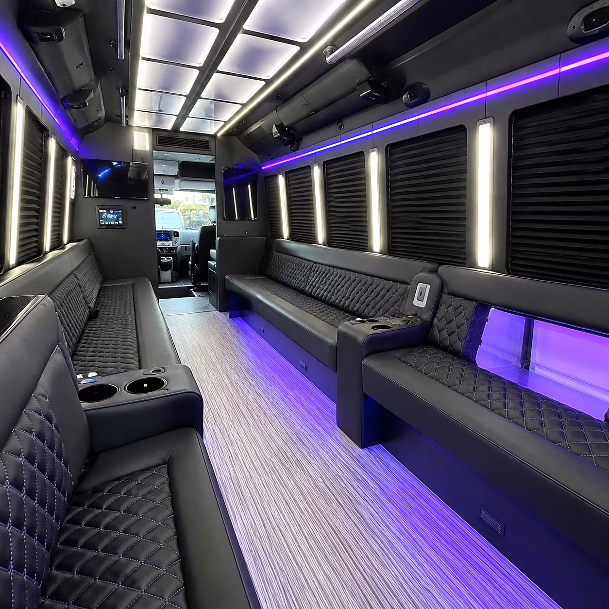 sterling heights party bus inside